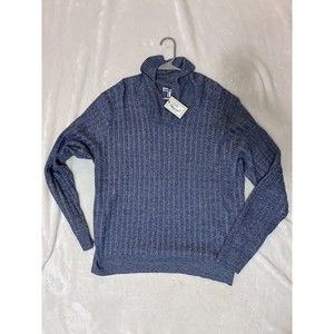 Peter Millar Men's Size XL Ocean Blue Naples Shore Shawl Sweatshirt #MS22S21